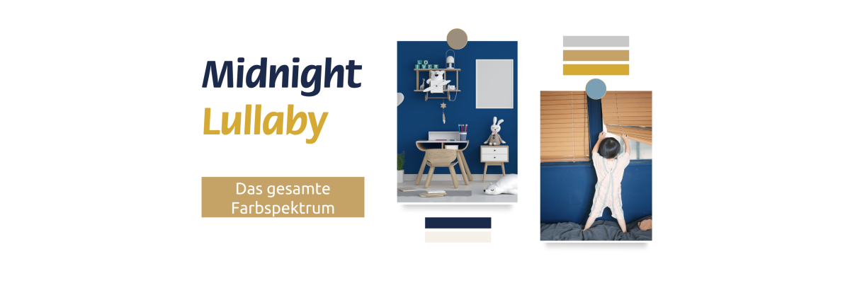 Dunkelblau im Kinderzimmer: mutiger als gedacht, ruhiger als erwartet - Farbpalette „Midnight Lullaby": Dunkelblau im Kinderzimmer