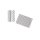 Mulltuch 3er Pack Herzchen grau