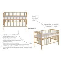 Beistellbett Micky Plus natur 60x120 cm