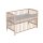 Beistellbett Micky natur 60x120 cm mit Rollen