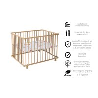 Laufgitter Basic 75 x 100 cm natur, Folie Monster