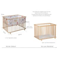 Laufgitter Basic 75 x 100 cm natur, Folie Monster