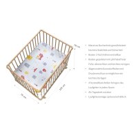 Laufgitter Basic 75 x 100 cm natur, Folie Monster