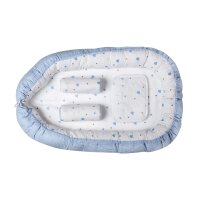 Babynest Herzchen hellblau