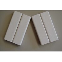 Rostverstärker roh rechts 135 mm x40 mm x 20 mm  Buche massiv