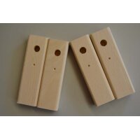 Rostverstärker roh rechts 135 mm x40 mm x 20 mm  Buche massiv