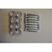 Exzenter und Bolzen für Umbau Gitterbett zum Juniorbett