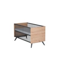 2 Umbauseiten-Juniorbett inkl. Schrauben Dekor Artisan Oak