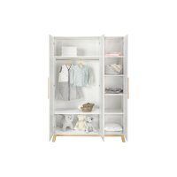 3-tlg Kinderzimmer Venice mit Hausbett und Schrank 3 Türen