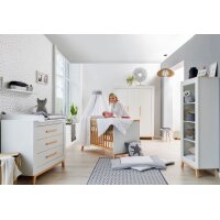 3-tlg Kinderzimmer Miami White mit Schrank 3 Türen