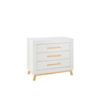 3-tlg Kinderzimmer Miami White mit Schrank 3 Türen