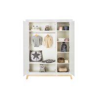 3-tlg Kinderzimmer Miami White mit Schrank 3 Türen