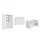 3-tlg Kinderzimmer Maxx White mit Schrank 2 Türen und Mittelregal