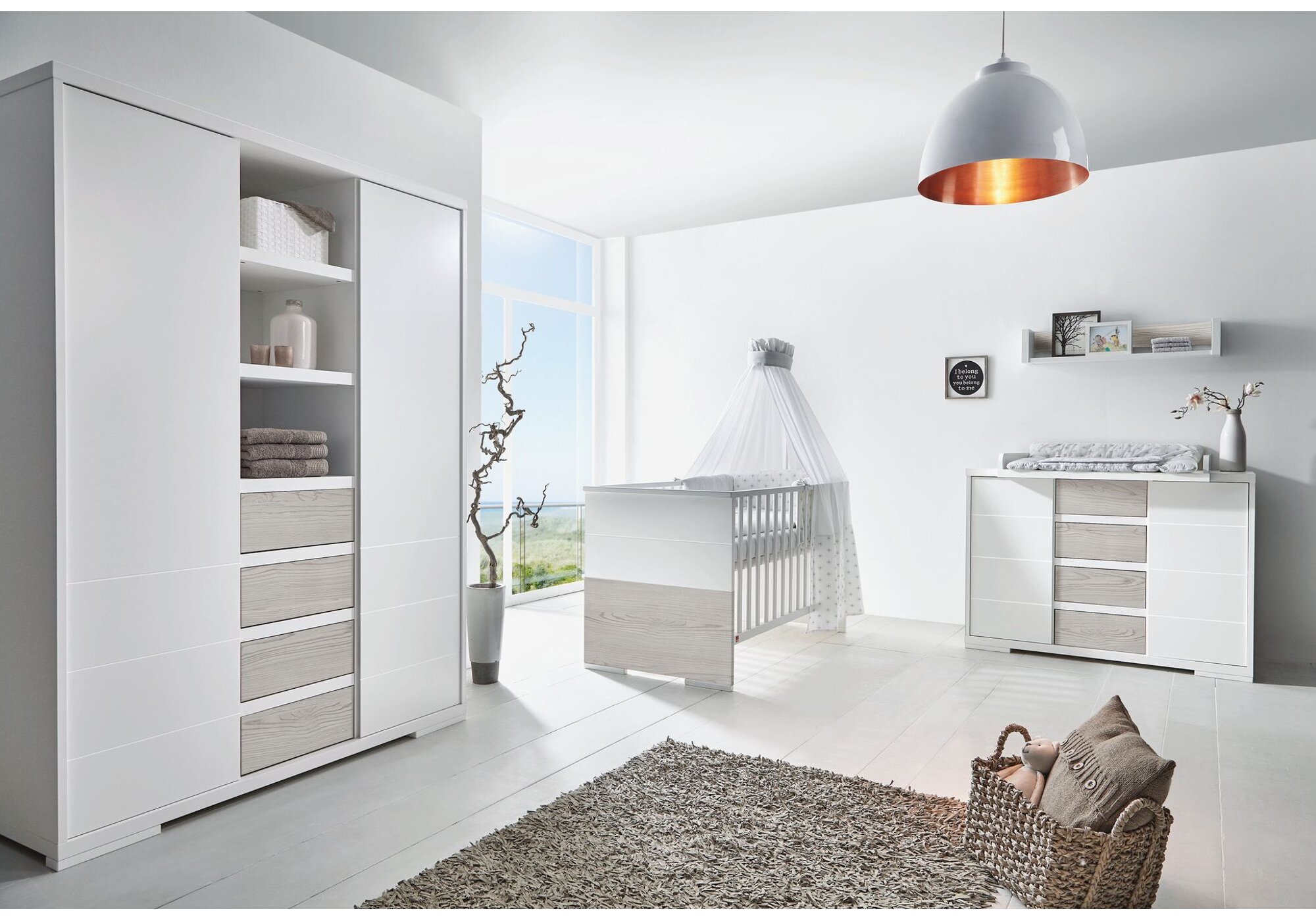 Schardt Kinderzimmer-Set Maxx Boathouse mit Kombi-Kinderbett, Wickelkommode und Schrank