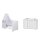 2-tlg Sparset Maxx White bestehend aus Bett, Umbauseiten, Wickelkommode