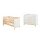 2-tlg Sparset Miami White bestehend aus Bett, Umbauseiten, Wickelkommode