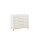 2-tlg Sparset Miami White bestehend aus Bett, Umbauseiten, Wickelkommode