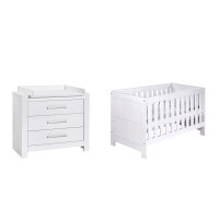 2-tlg Sparset Nordic White bestehend aus Bett,...