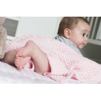 Babystrickdecke Sunny hellblau