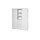 Schrank 2 Türen mit Mittelregal Maxx White