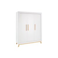 Schrank 3 T&uuml;ren Miami White