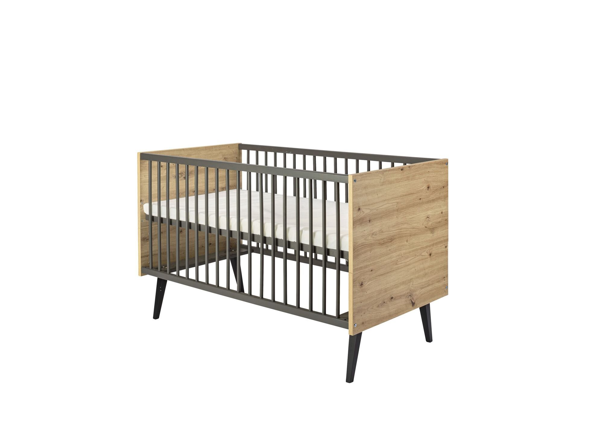 Kombi-Kinderbett 70x140 cm Morris Oak von Schardt – mitwachsend zum Juniorbett
