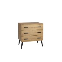 MORRIS OAK Wickelkommode 3 Schübe, Dekor Artisan Oak