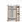 Schrank 2 Türen mit Seitenregal Venice Fishbone White