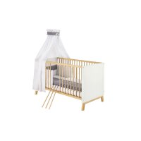 2-tlg Sparset Venice bestehend aus Bett, Umbauseiten, Wickelkommode
