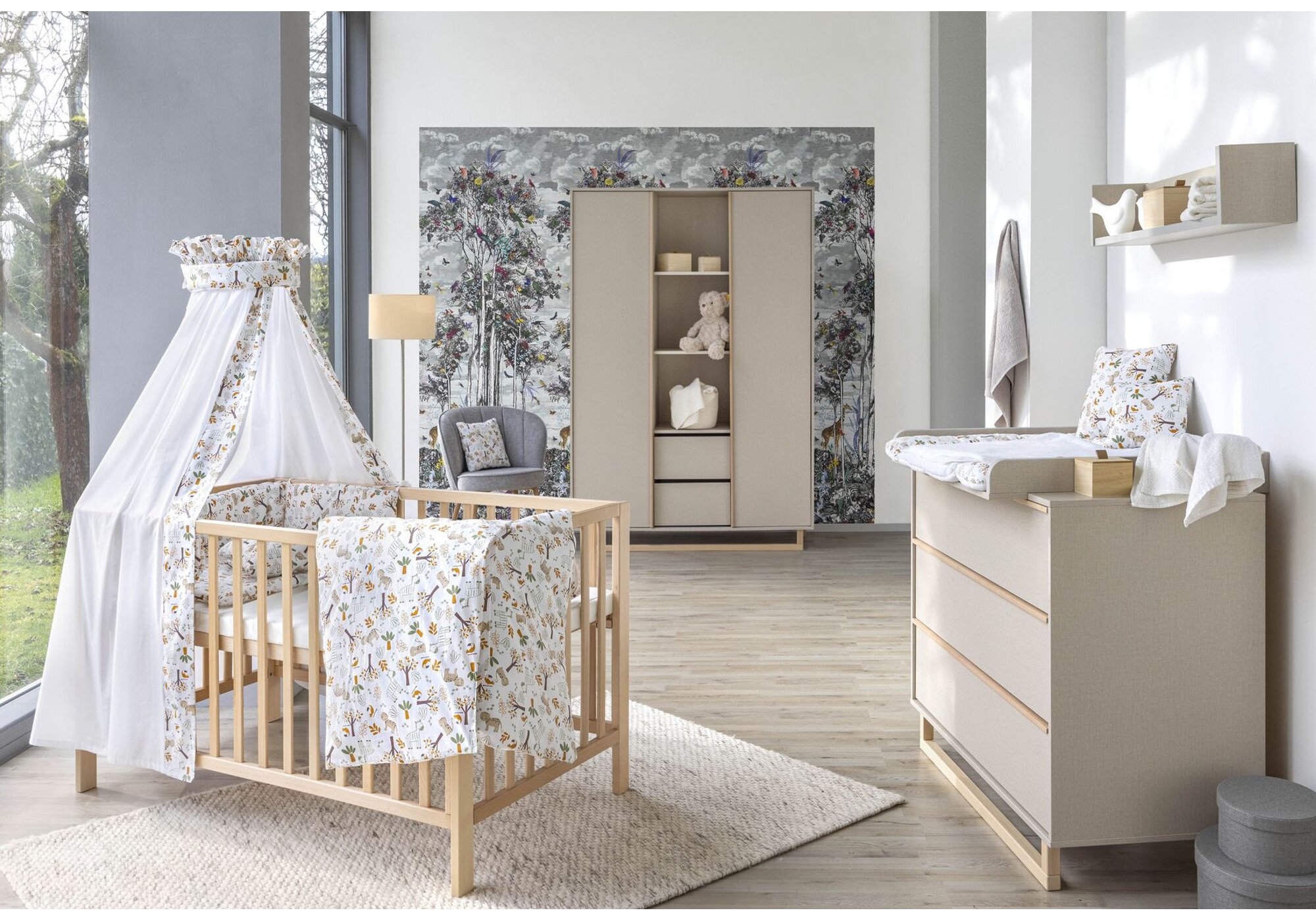 Schardt Kinderzimmer-Set Terry mit Schrank, Schiebetueren und Mittelregal