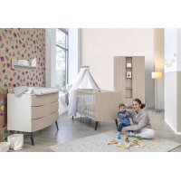 3-tlg Kinderzimmer Smile mit Schrank 2 Türen und...