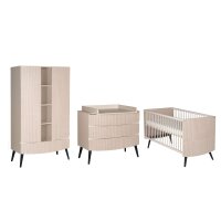 3-tlg Kinderzimmer Smile mit Schrank 2 Türen und...