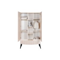 3-tlg Kinderzimmer Smile mit Schrank 2 Türen und Mittelregal