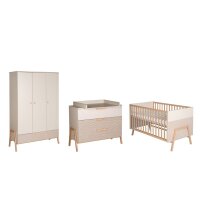 3-tlg Kinderzimmer Happy mit Schrank 3 Türen