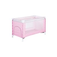 Reisebett 60x120 cm Herzchen rosa