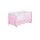 Reisebett 60x120 cm Herzchen rosa