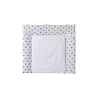 Wickelauflage 80x75 cm Big Stars grey