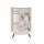 SMILE Schrank 2 Türen mit Mittelregal, Dekor Connery natur/Carat beige