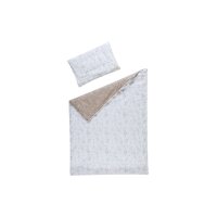 Bettset 4-teilig Origami beige