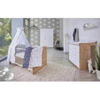 PEPE Schrank 3 Türen, Dekor Artisan Oak / Weiß