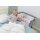 Wiege / Beistellbett Joy Leinenstruktur hellgrau
