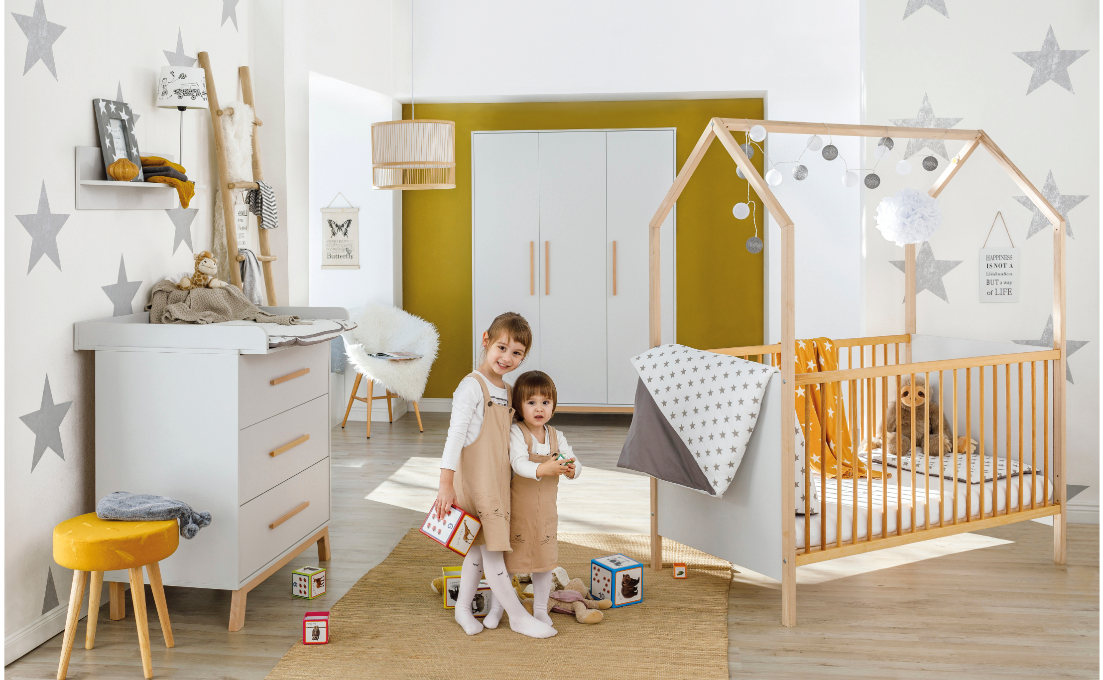 Kinderzimmer Venice Grey & – Co. Schardt GmbH Hausbett KG mit